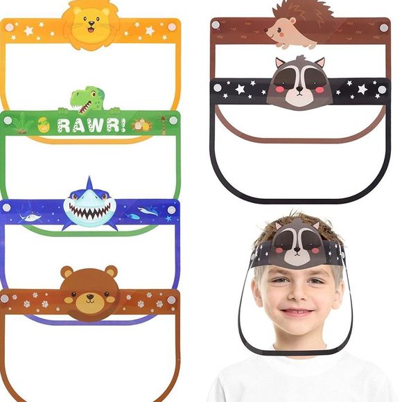 ✨5 For $15✨ Face Covering Clear Visor Elastic Band Reusable Face Shield 6 Pieces - Picture 1 of 9